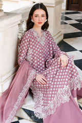 ASH ROSE -3PC (SHIRT, TROUSER & DUPATTA)