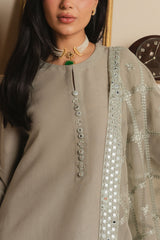 MINT GLOW-3PC (SHIRT, TROUSER & DUPATTA)