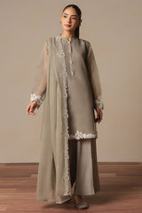 PURITAN GRAY -3PC (SHIRT, TROUSER & DUPATTA)