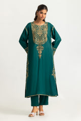 Viscose Rawsilk Embroidered Co-Ord Set