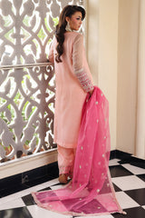3-PC Embroidered Cotton Net CMA-5-235