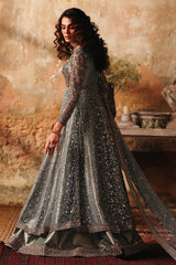 3-PC Embroidered Net STM-5-014 - BLUE
