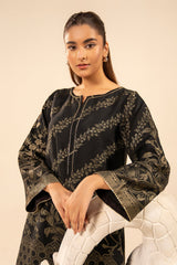 2-PC Printed staple jacquard shirt with cotton trouser CPM-5-302S