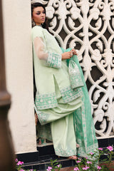 3-PC Embroidered Cotton Net CMA-5-234