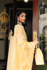 3-PC Embroidered Cotton Net CMA-5-240