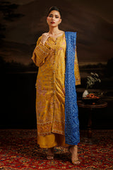 Embroidered Kurta Dupatta Trouser - 0760