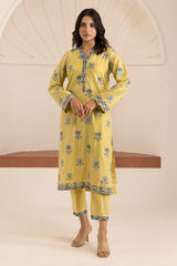 Embroidered Kurta Trouser - 2673