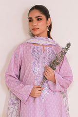 Embroidered Kurta Dupatta Trouser - 2139