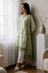 Embroidered Kurta Dupatta - 1942