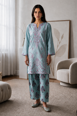 Embroidered Kurta Trouser - 2096