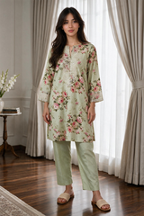Embroidered Kurta Trouser - 2643