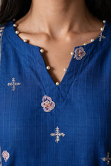 Embroidered Kurta Trouser - 3347