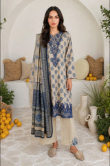 Embroidered Kurta Dupatta Trouser - 2519
