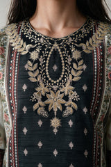 Embroidered Kurta Dupatta Trouser - 3313