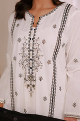Embroidered Kurta Dupatta Trouser - 3376