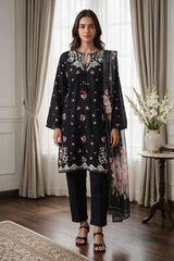 Embroidered Kurta Dupatta Trouser - 2568