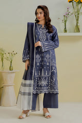 Embroidered Kurta Dupatta Trouser - 2591