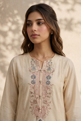 Embroidered Kurta Dupatta Trouser - 2602