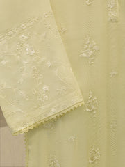2 Piece - Pure Embroidered Cotton Net Suit S114821