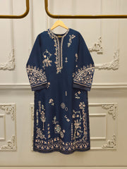 2 Piece- Pure khadi Silk Embroidered Suit S114861