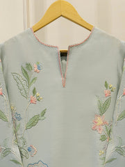 Pure Khaddi Silk Embroidered Shirt S114966