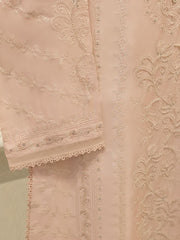 3 Piece- Pure Sheesha Silk Embroidered Suit S115122