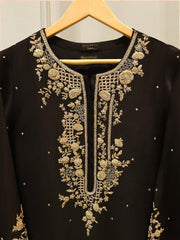 2 Piece- Pure Sheesha Silk Embroidered Suit S115225