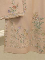 3 Piece - Pure Khaddi Silk Embroidered Suit S115261