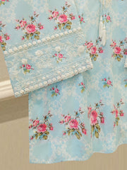 Digital Printed Embroidered Lawn Shirt S114952