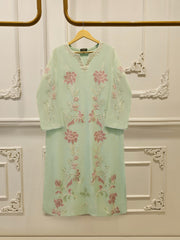 2 Piece - Pure Embroidered Cotton Net Suit S114052