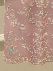 3 Piece - Pure Organza Embroidered Suit S114272