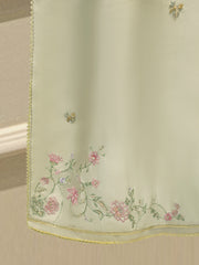 3 Piece- Pure Sheesha Silk Embroidered Suit S114532