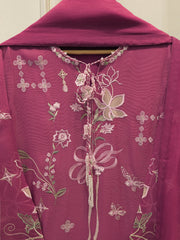 3 Piece - Pure Embroidered Cotton Net Suit S114934