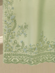 3 Piece- Pure Sheesha Silk Embroidered Suit S115038