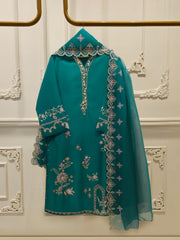 2 Piece - Pure Khaddi Silk Embroidered Suit S115176