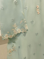 3 Piece- Pure Sheesha Silk Embroidered Suit S115276