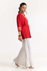 Dobby Screen Printed Kurti