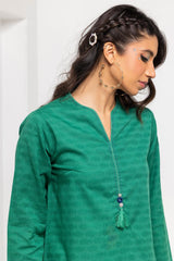 Dobby Dyed Embellished Shirt