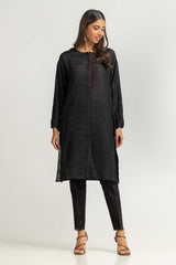 Dyed Self Jacquard Embelished Shirt