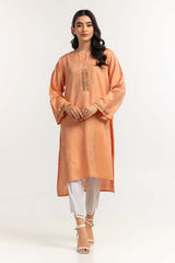 Dyed Self Jacquard Embroidered Shirt