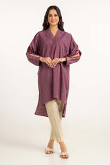 Dyed Yarn Cotton Embroidered Shirt