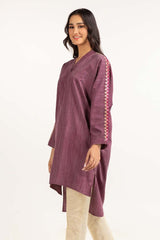 Dyed Yarn Cotton Embroidered Shirt