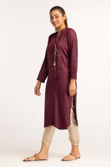 Dyed Moonlight Acrylic Viscose Embelished Shirt