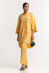 Dyed Polyester Viscose Screen Printed Shirt With Trouser