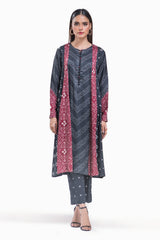 Twill Viscose Printed Frock And Printed Trouser