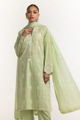 Cambric Embroidered Shirt And Trouser