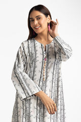 Jacquard Embellished Shirt And Printed Jacquard Trouser