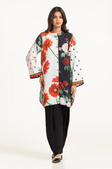 poly-cambric Printed Shirt