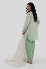 Stitched Green Embroidered Shirt