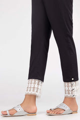 Black Cambric Fashion Trousers